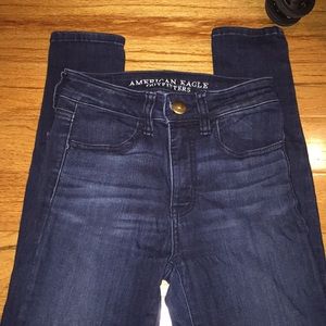 High rise american eagle jeggings size 00